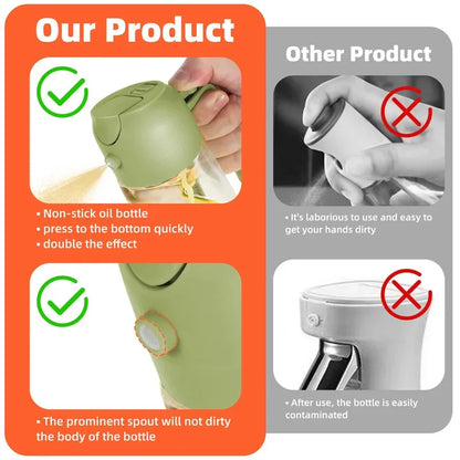 2 in 1 Pour Spray Sprayer Kitchen Fryer Air Spray Oil Dispenser Bottle