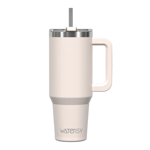 Watersy 40oz/1200ml Tumbler with Handle & Straw Lid Stainless Steel