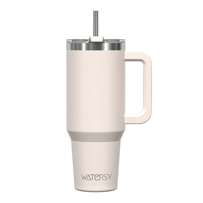 Watersy 40oz/1200ml Tumbler with Handle & Straw Lid Stainless Steel