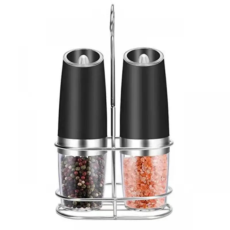 Electric Gravity Salt And Pepper Grinder Set Spice Jar Salt Shaker