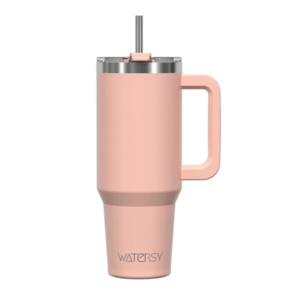 Watersy 40oz/1200ml Tumbler with Handle & Straw Lid Stainless Steel