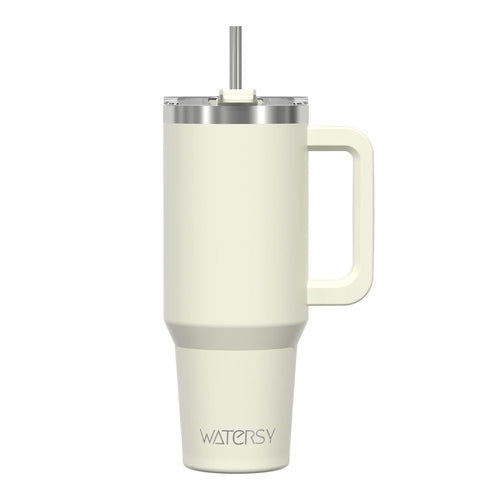 Watersy 40oz/1200ml Tumbler with Handle & Straw Lid Stainless Steel