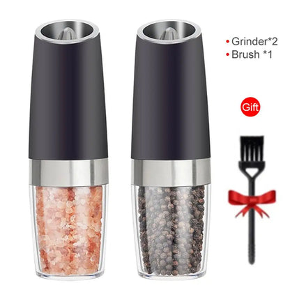 Electric Gravity Salt And Pepper Grinder Set Spice Jar Salt Shaker